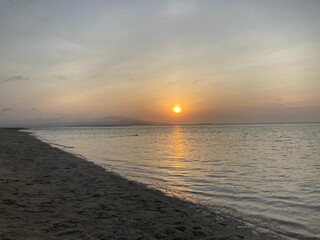 竹富島からの夕日