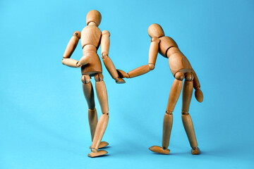 Couple with back pain. The concept of a sore back.