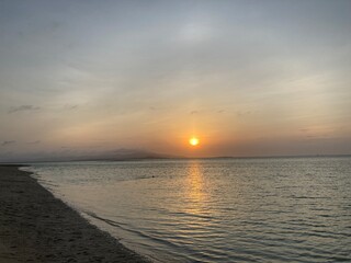 竹富島からの夕日