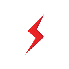 Power lightning logo vector design