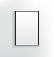 White Poster Frame Board Mockup Blank Template Presentation Business