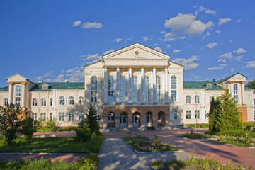 Fototapeta na wymiar Sednivsky educational complex in Sedniv, Ukraine