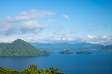 北海道　サイロ展望台から望む洞爺湖
