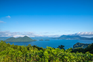北海道　サイロ展望台から望む洞爺湖

