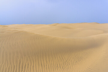Dunes in the desert of Maspalomas