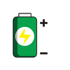 battery health icon logo plus minus illustration