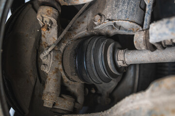 Leaks of lubricants, oil on the rubber seal, boot, swivel mechanism of the vehicle chassis, service and repair. Breakdown and diagnostics. Replacing the front anti-roll bar bushings on a car