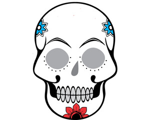 unique simple skull tattoo  designs