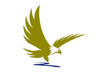 eagle vector illustration design icon logo template
