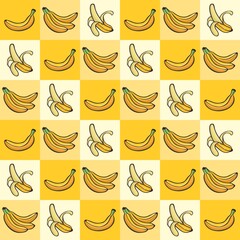 Banana Fruit Seamless Pattern