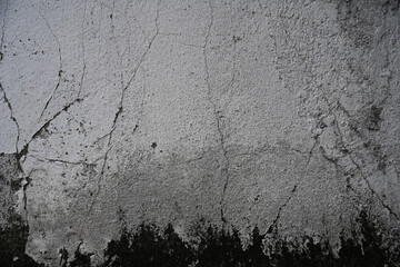テクスチャー　古くひび割れたモルタルの壁　texture of old wal