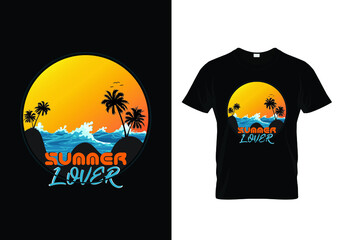 Summer Lover T-shirt design