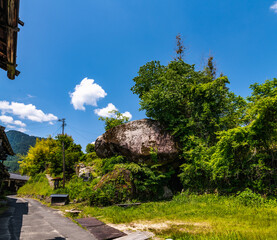 木曽路　妻籠宿の風景