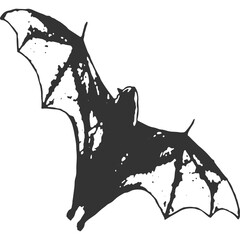 Bat Vintage Vector Svg	