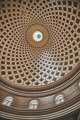Obraz na płótnie Canvas ceiling of The Sanctuary Basilica of the Assumption of Our Lady