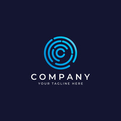 Abstract circle logo elements, circle lines, minimalist circles, creative ideas circles and modern colorful circles. Logos for companies and other businesses with simple and modern designs.