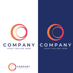Abstract circle logo elements, circle lines, minimalist circles, creative ideas circles and modern colorful circles. Logos for companies and other businesses with simple and modern designs.