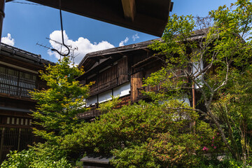 木曽路　妻籠宿の風景