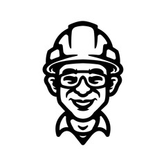 worker logo close-up design