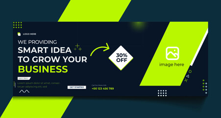 Grow Your Business Facebook Cover Template 
