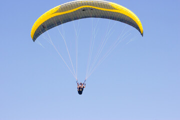 paraglider in the sky