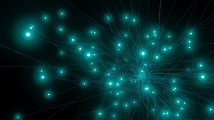 Fototapeta premium 3d illustration of abstract lights