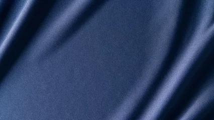 Fototapeten blue fabric cloth background texture © Nattapol_Sritongcom