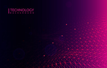 Fototapeta premium Digital Internet Network Abstract Modern Technology Background