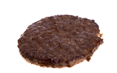 hamburger patty isolated