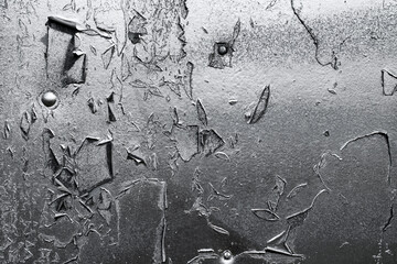 Silver grunge metal wall background or texture. Wallpaper template design for decoration