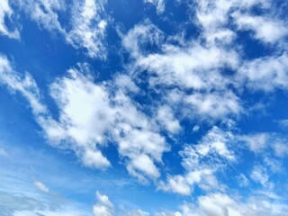 clear sky, clouds filled the sky