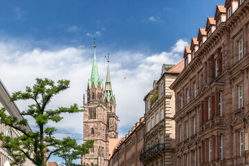 Fototapeta premium houses in the city of Nüremberg, Bavaria