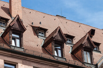 houses in the city of Nüremberg, Bavaria