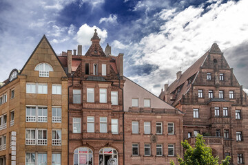 houses in the city of Nüremberg, Bavaria