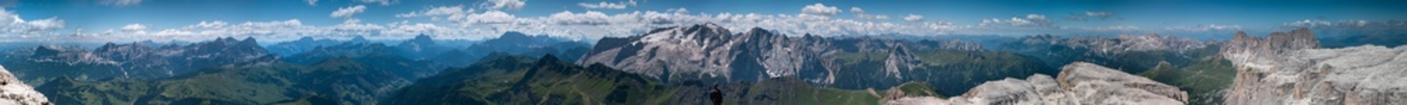 Dolomiti, vista panoramica da Piz Boe