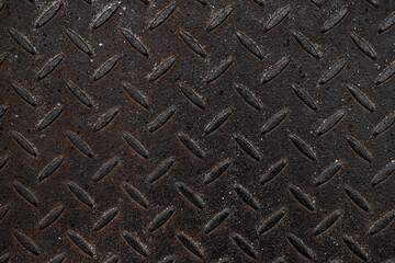 Close-up corrugated steel sheet texture. Lentil pattern corrugation.