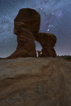 Four Hoodoos Sandstone Formations In Devils Garden