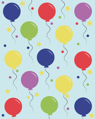background with balloons
