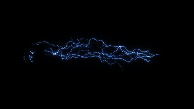 Electricity Lightning Arc Tesla Coil - Light Bolts - Transparent Background