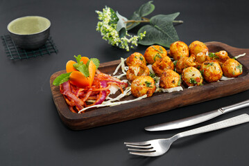 Tandoori mushroom tikka is a super flavorful & delicious Indian appetizer made by grilling mushrooms in clay oven