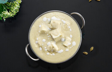Shahi paneer is a Mughlai dish where paneer is cooked in a creamy white gravy
