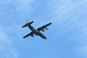 Vintage military Hercules aircraft	