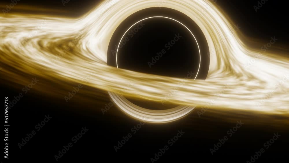 Sticker black hole and stars and cloud fields in outer space.