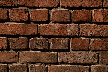 Close-up texture of red brick wall. Abstract background pattern