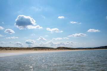 Beautiful clear water at Narin Strand in County Donegal - Ireland.