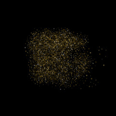 Obraz premium Gold Glitter Stars. Luxury Shiny Confetti.