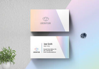 Clean Business Card Layout