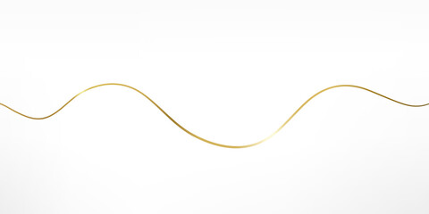 白背景にラグジュアリーな雰囲気のゴールド曲線