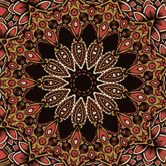 Authentic carpet design illustration