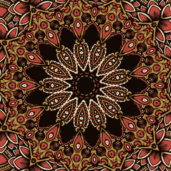 Authentic carpet design illustration